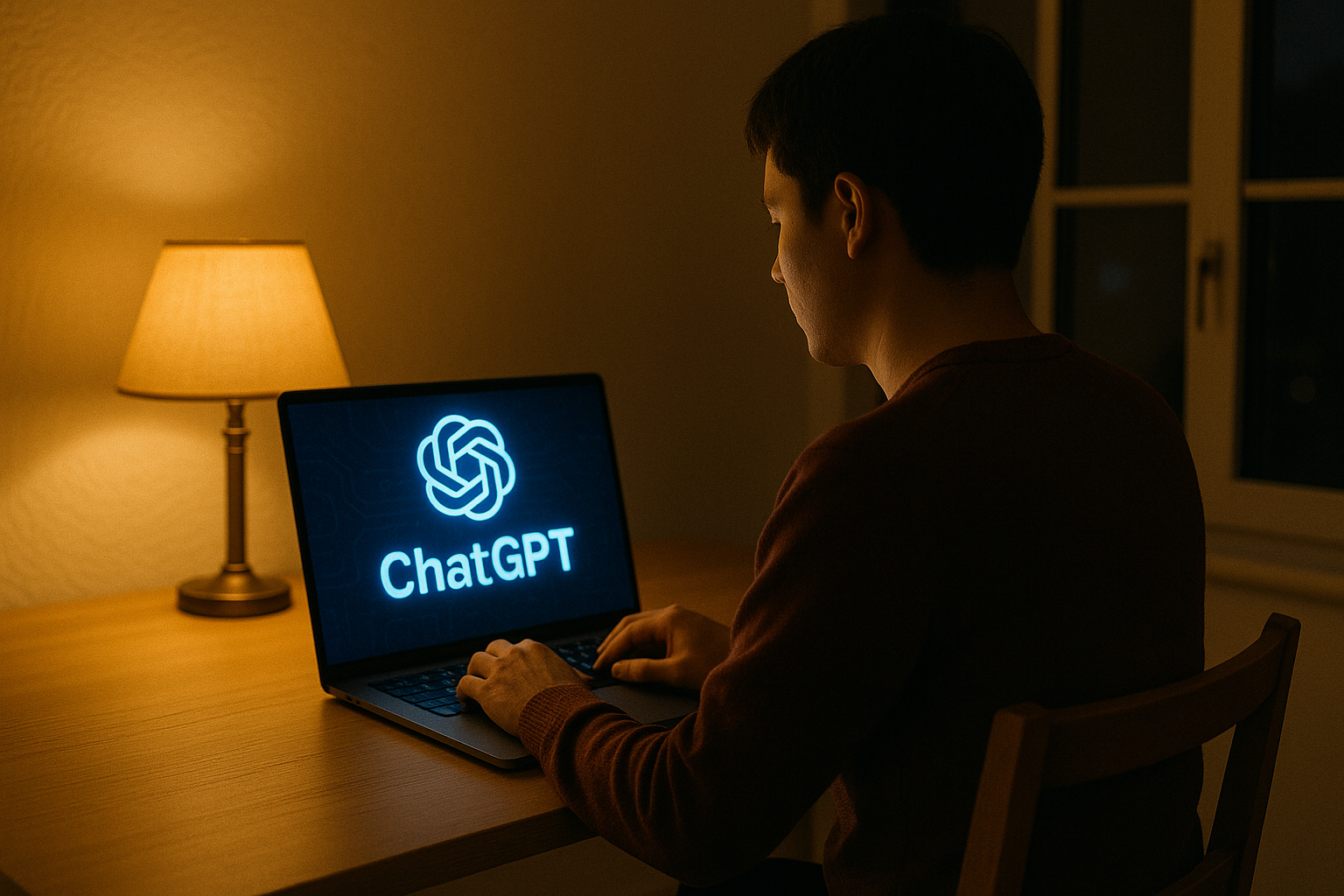 パソコンを操作する人